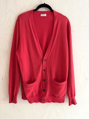 Dries Van Noten Red Men's Cardigan
